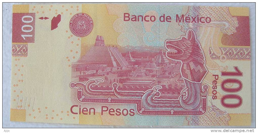 Empereur Aztèque Nézahualcoyotl (nouveau Billet 100 Pesos Année 2009) - Mexique