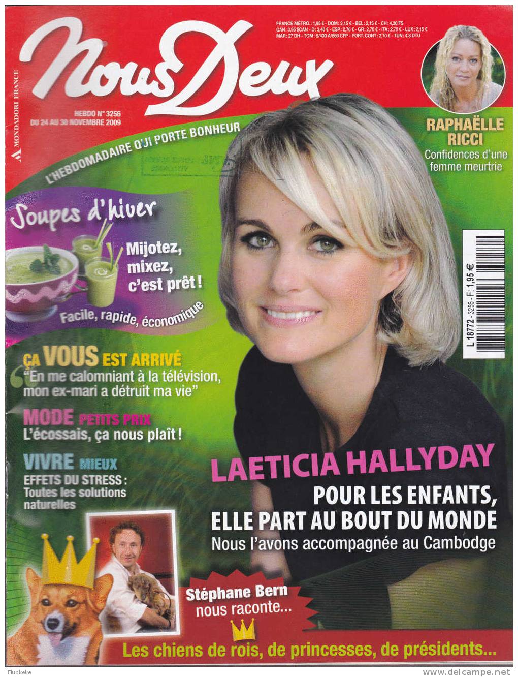 Nous Deux 3256 Novembre 2009 Laeticia Hallyday Pour Les Enfants Elle Part Au Bout Du Monde Raphaëlle Ricci - People