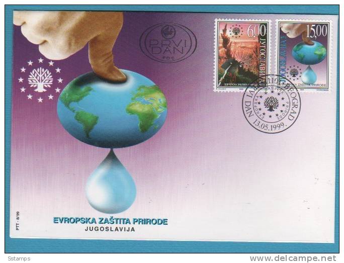1999-YU JUGOSLAVIJA JUGOSLAWIEN EUROPA  NATURE PROTECTION    FDC - FDC