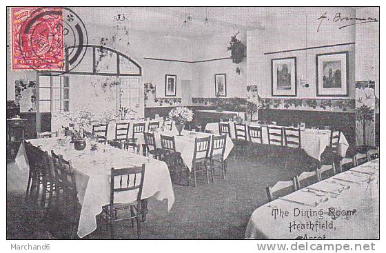 ROYAUME UNI ASCOT THE DINING ROOM HEATHFIELD TAXE 15 ANGLAISE DOS - Other & Unclassified