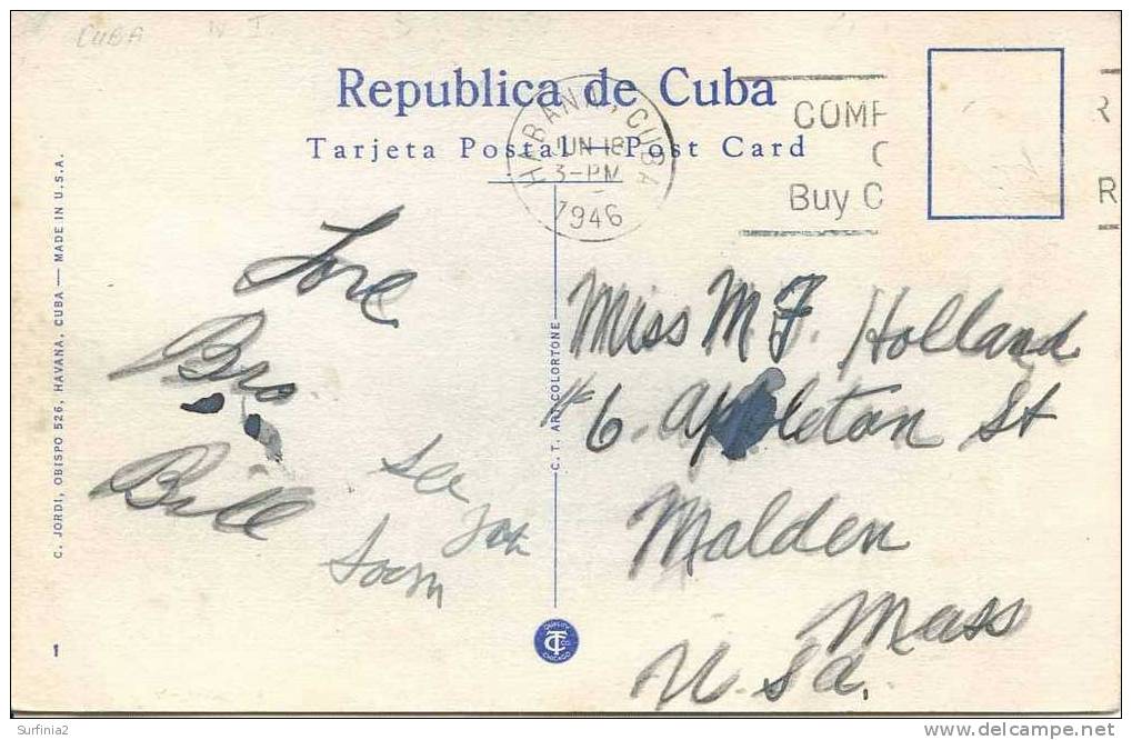 CUBA - HABANA - MORRO CASTLE 1946 - Cuba