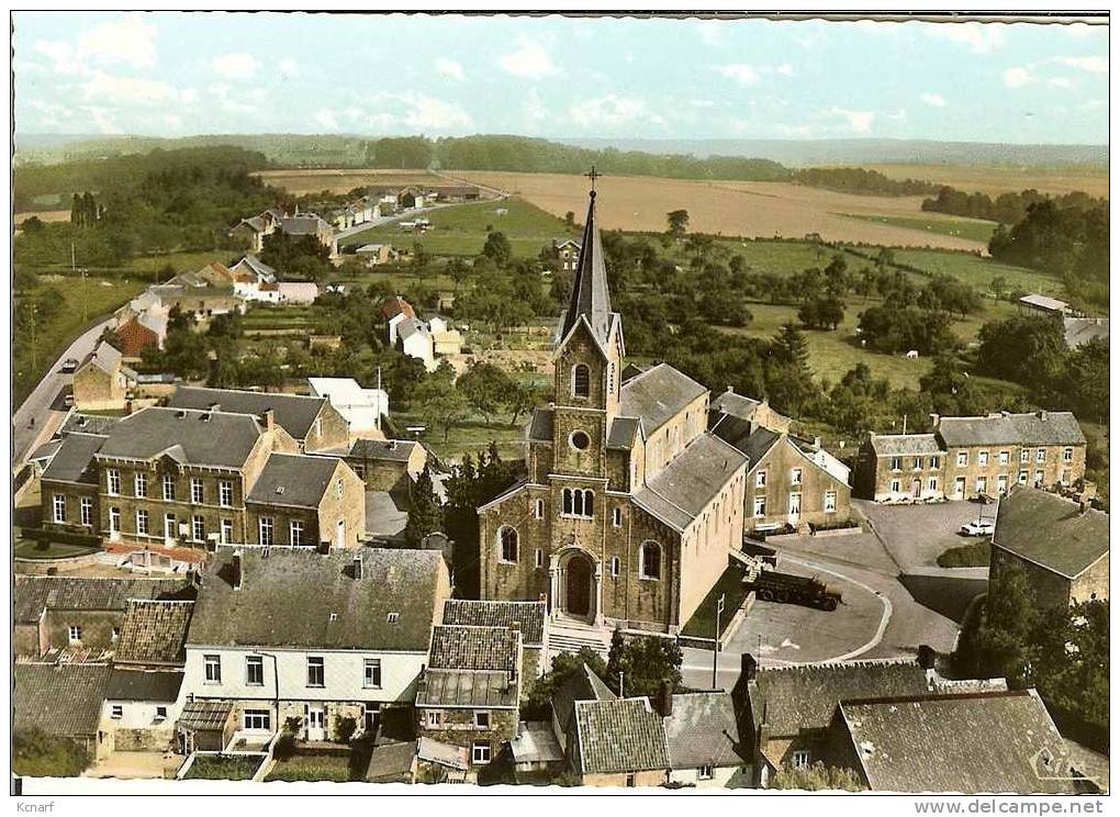 CP De VIERSET-BARSE " Vue Aérienne - Le Centre " . - Modave