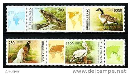 BURKINA FASO 1996 BIRDS MNH - Burkina Faso (1984-...)