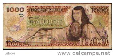 MEXIQUE - 1000 Pesos 1985 - Mexique