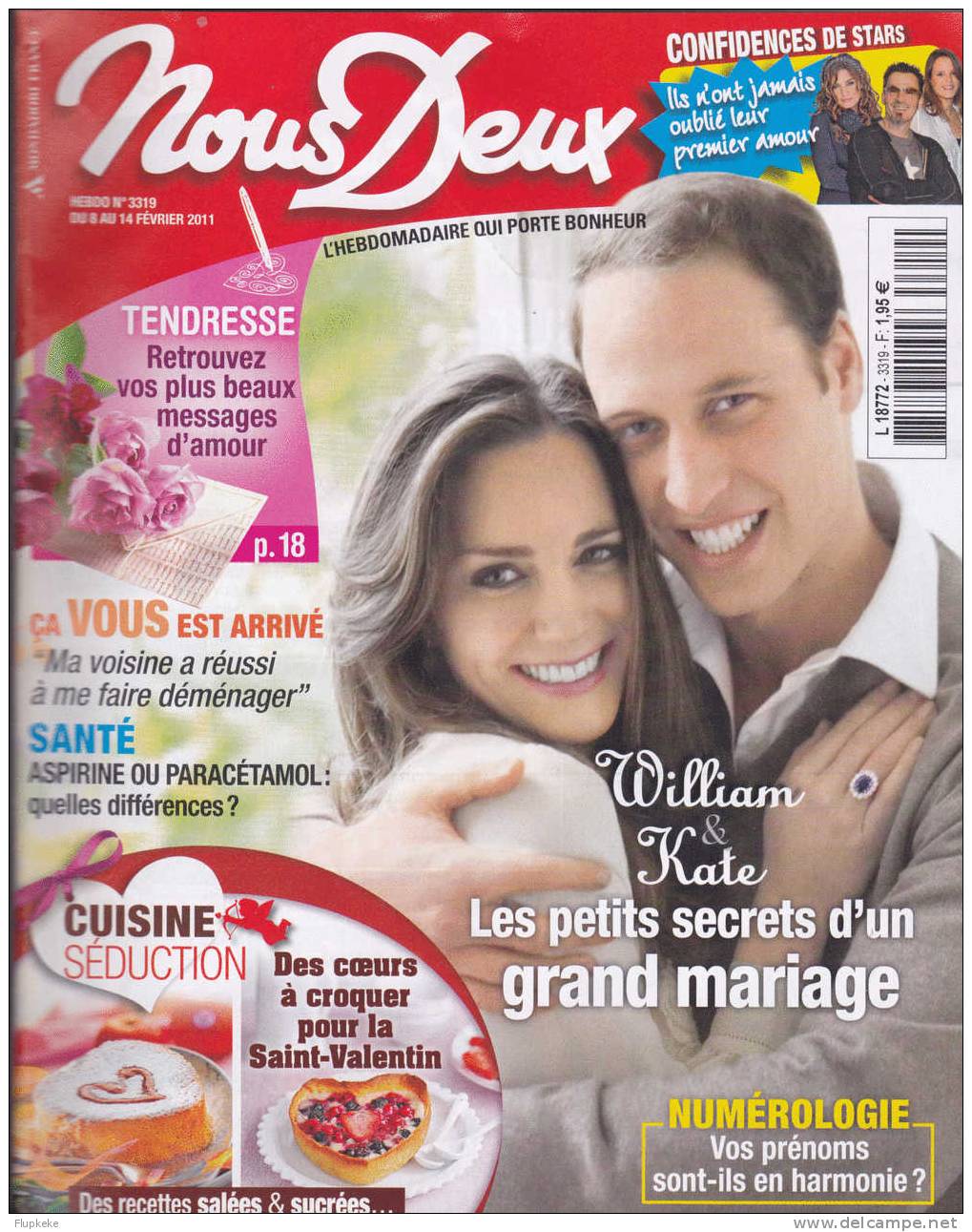 Nous Deux 3319 Février 2011 William Et Kate Les Petits Secrets D´un Mariage - Gente