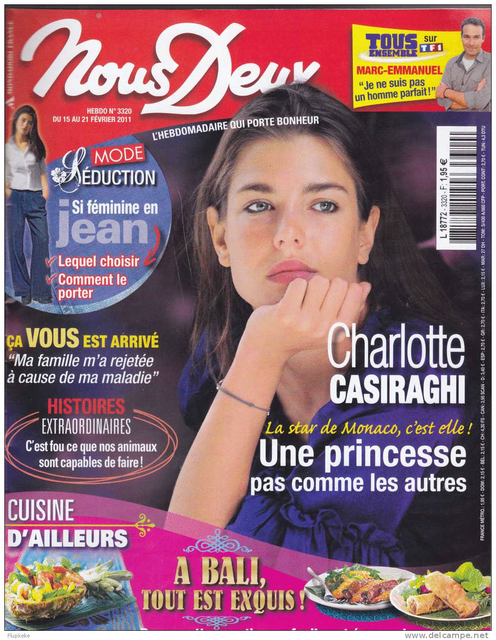 Nous Deux 3320 Février 2011 Charlotte Casiraghi Une Princesse Pas Comme Les Autres - Gente