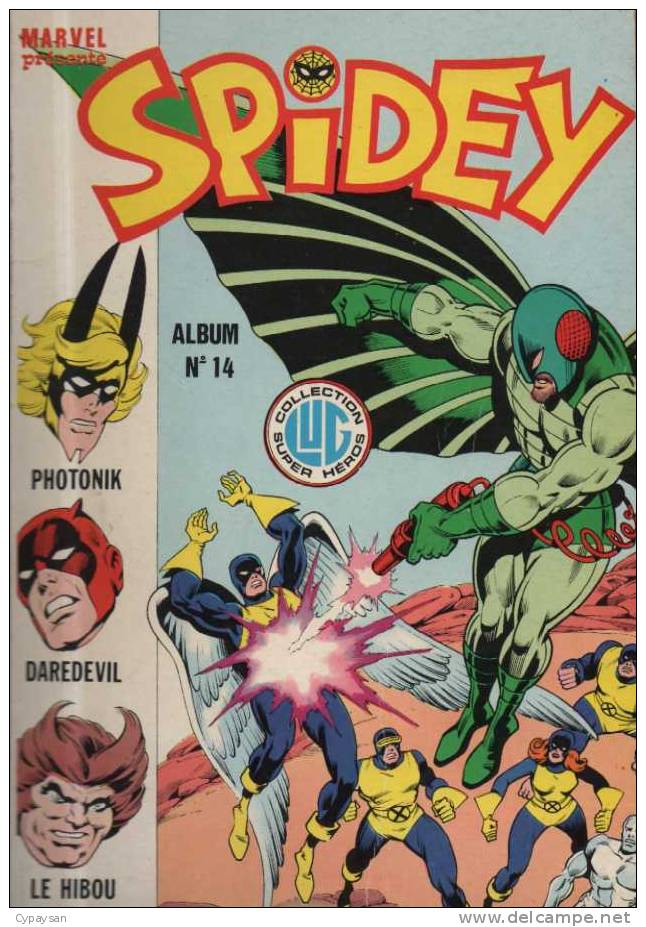 SPIDEY ALBUM  N° 14 ( 40 41 42 ) BE LUG 07-1983 - Spidey