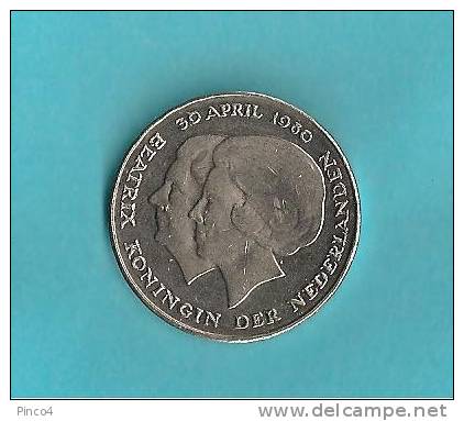 OLANDA - NEDERLAND  - 2,5  GULDEN 1980 - 1980-2001 : Beatrix