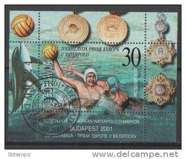 299  2001-YU   JUGOSLAVIJA JUGOSLAWIEN JUGOSLAVIA SPORT  VATERPOLO   USED - Water-Polo