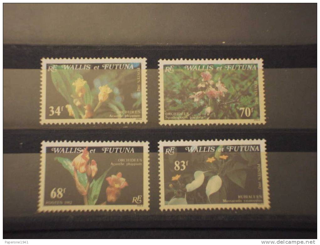 WALLIS FUTUNA - 1982 FIORI 4v.  -NUOVI(++)-TEMATICHE - Unused Stamps