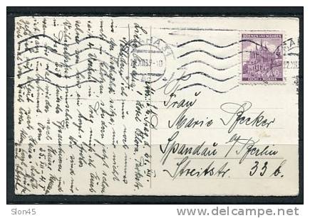 Czechoslovakia Bohemia&Moravia Post Card 1939 Mi 27 - Brieven En Documenten