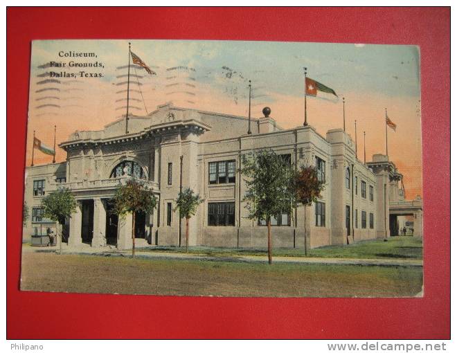 Dallas Tx--   Coliseum Fair Grounds    1911 Cancel     ---===-- Ref 192 - Dallas