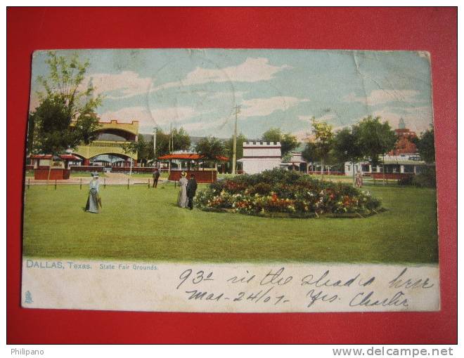 Dallas Tx--     State Fair Grounds   1907 Cancel Made By Tuck    ---===-- Ref 192 - Dallas