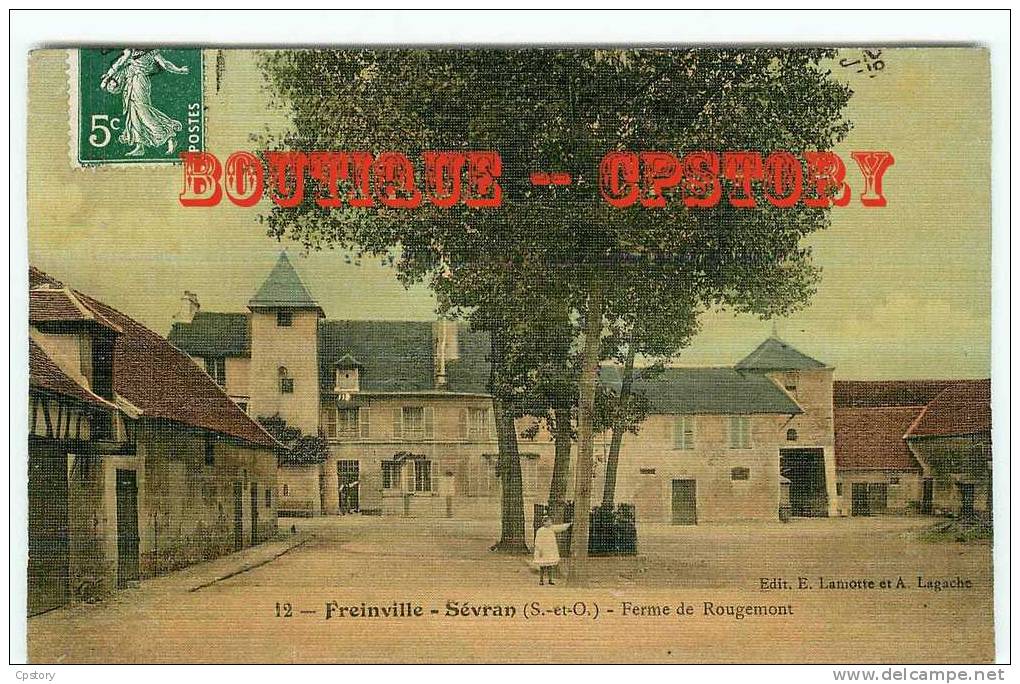 93 - FREINVILLE - SEVRAN - Ferme De Rougemont - Farm - Dos Scané - Sevran