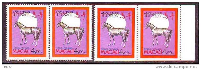 MACAO  -  LUNAR YEAR OF THE  HORSE     -  1990  -  MNH** - Año Nuevo Chino