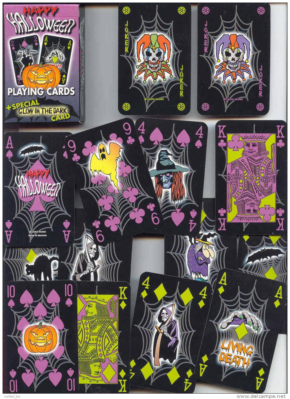 Happy Halloween - Jeu De Cartes Complet + 2 Jokers (Speelkaarten, Playing Cards) - Carte Da Gioco