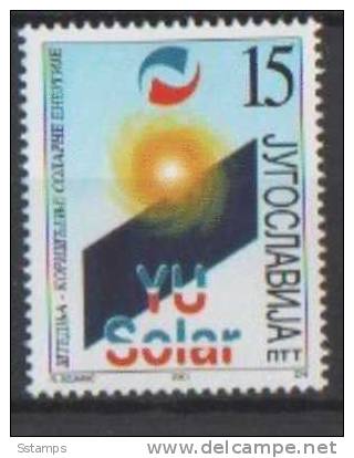 300  2001-YU   JUGOSLAVIJA JUGOSLAWIEN JUGOSLAVIA ENERGIA SOLARE  NEVER HINGED - Neufs