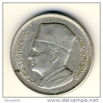 1960 Morocco  1 Silver 1 Dirham Coin In AU  Condition - Morocco