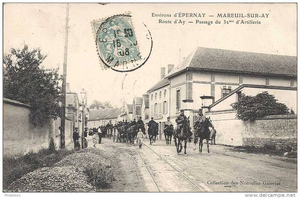 MAREUIL   ROUTE D AY 1906 - Mareuil-sur-Ay