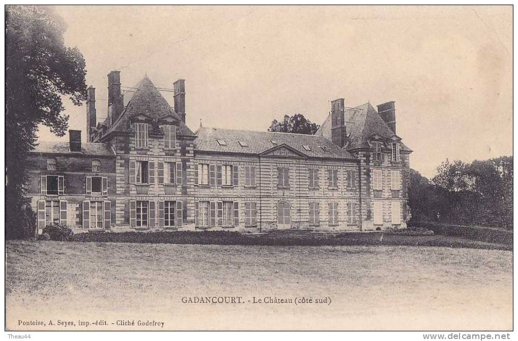 ¤¤  -  GADANCOURT   - AVERNES -  Le Château  (côté Sud)  -  ¤¤ - Avernes