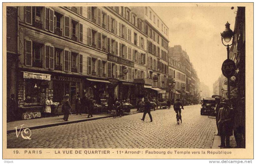Faubourg Du Temple Vers La République - Arrondissement: 11