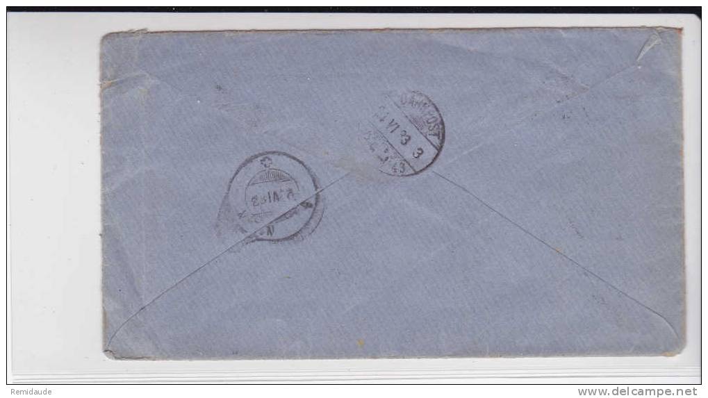 USA - 1883 - LETTRE De BUFFALO Pour BERN (SUISSE) - Covers & Documents