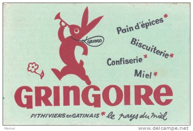 BUVARD   Pain D'Epice GRINGOIRE Pathiviers En Gatinais - Gingerbread