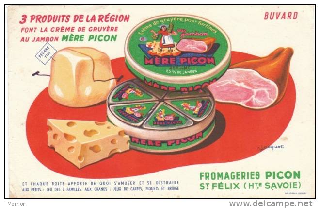 BUVARD  FROMAGE MERE PICON - Leche