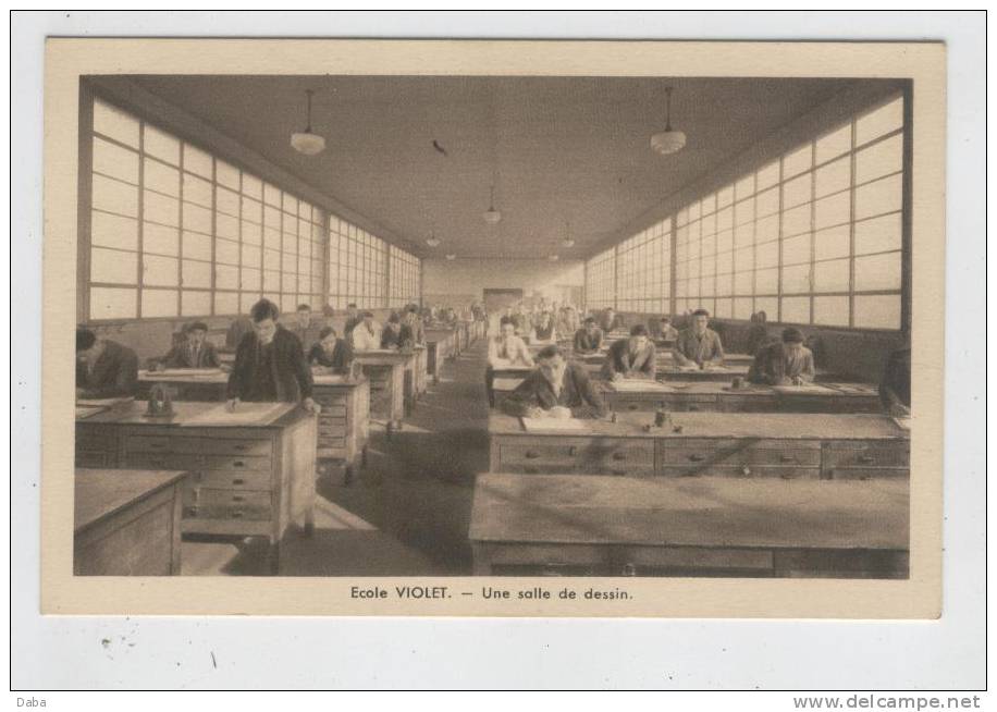 Paris. Ecole Violet.  école D´ électicité Et De Mécanique Industrielles. Une Salle De Dessin. - Paris (15)