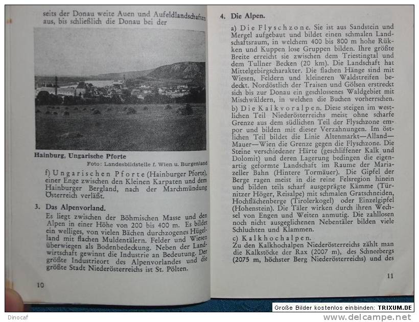 Wandern In Niederösterreich Hannes Klettner 1960, Map + 204 Seiten - Libri Vecchi E Da Collezione