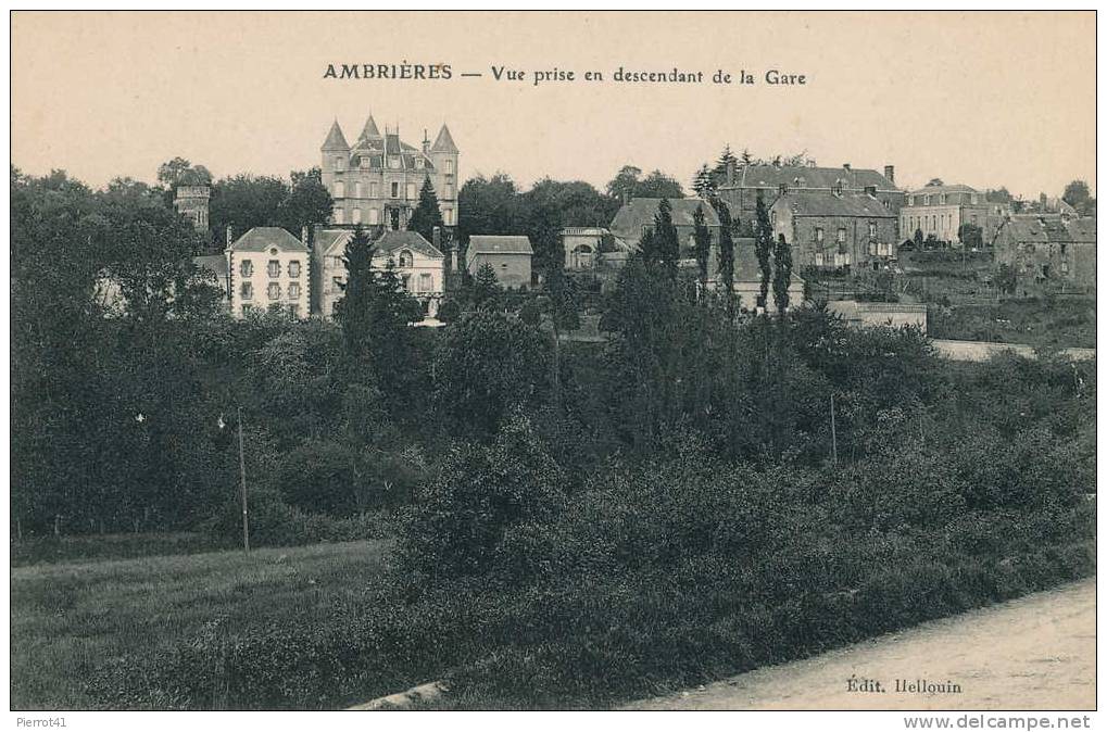 AMBRIÈRES  - Vue Prise En Descendant De La Gare - Ambrieres Les Vallees