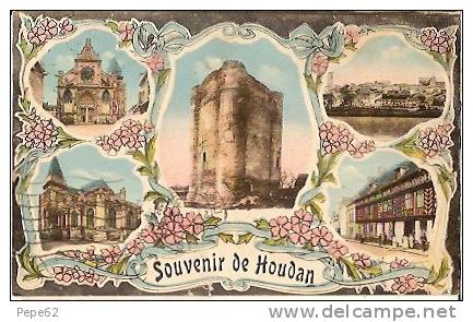 Houdan-souvenir De Houdan-cpa - Houdan