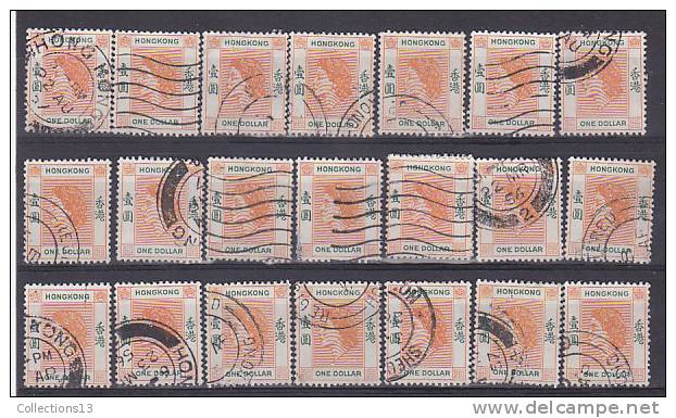 COLONIES ANGLAISES - Hong Kong - lot de 210 timbres obli