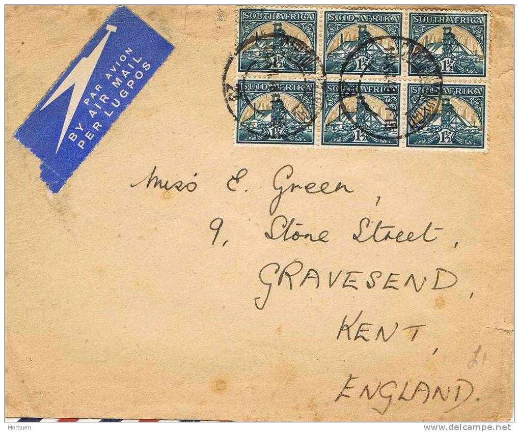 2211. Carta Aerea CAPE TOWN (South Africa) 1937 - Storia Postale