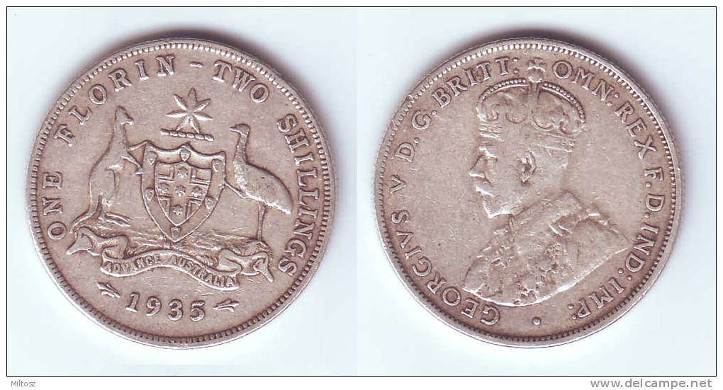 Australia 1 Florin - 2 Shillings 1935 (m) - Florin