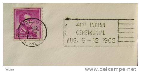 1962 GALLUP USA CANCELATION ON COVER 41st INDIAN CEREMONIAL - American Indians