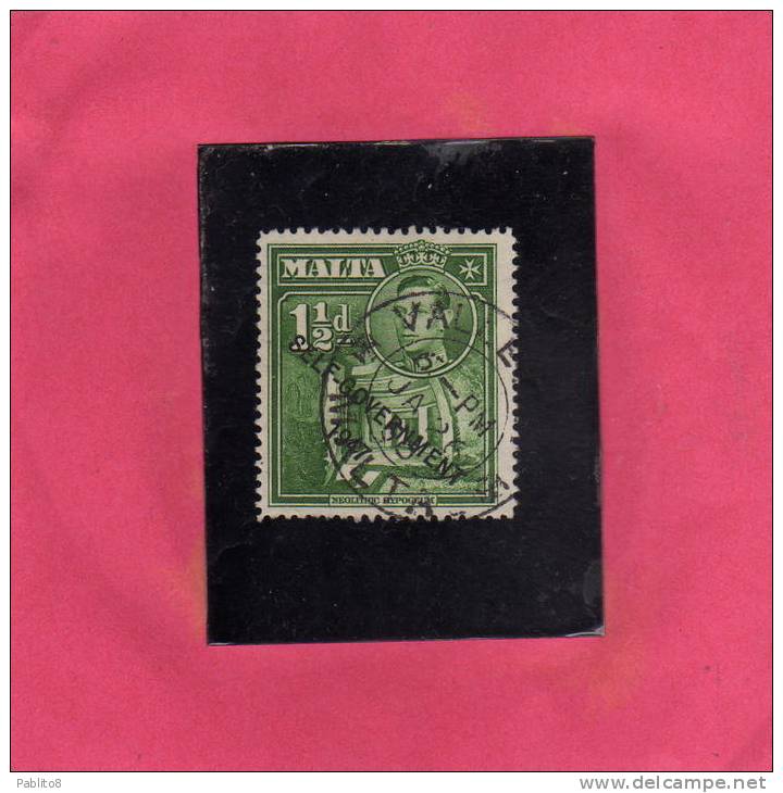 MALTA 1948 KING GEORGE SELF GOVERNMENT 1947 RE GIORGIO USED - Malta (...-1964)