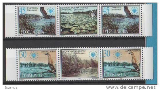 301  2001-YU   JUGOSLAVIJA JUGOSLAWIEN JUGOSLAVIA  EUROPA PROTECTION NATURA SET-APPENDIX  NEVER HINGED - Neufs