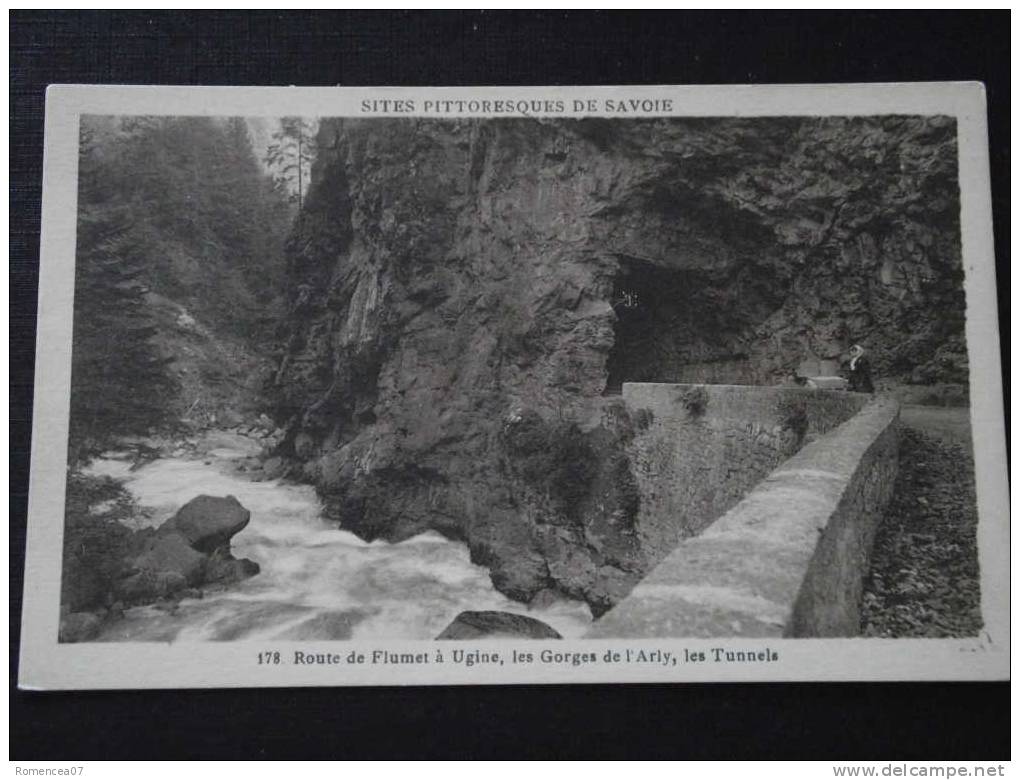 Route De FLUMET à UGINE (Savoie) - Les Gorges De L'Arly - Les Tunnels - Animée - Non Voyagée - Ugine