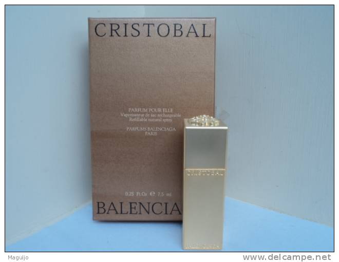 BALENCIAGA " CRISTOBAL" VAPO DE SAC DORE PLEIN + BOITE//NEUF //  LIRE !!! - Miniaturen Damendüfte (mit Verpackung)