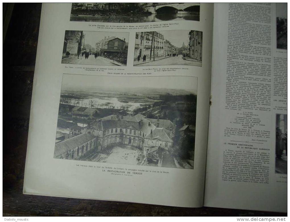 1926 Autos; VERDUN Avant-après ;Tennis CANNES ;Bali HOLLANDE; VERSAILLES ;Lits Blancs ;Sauvetage; Vente Chateau EVREUX - L'Illustration