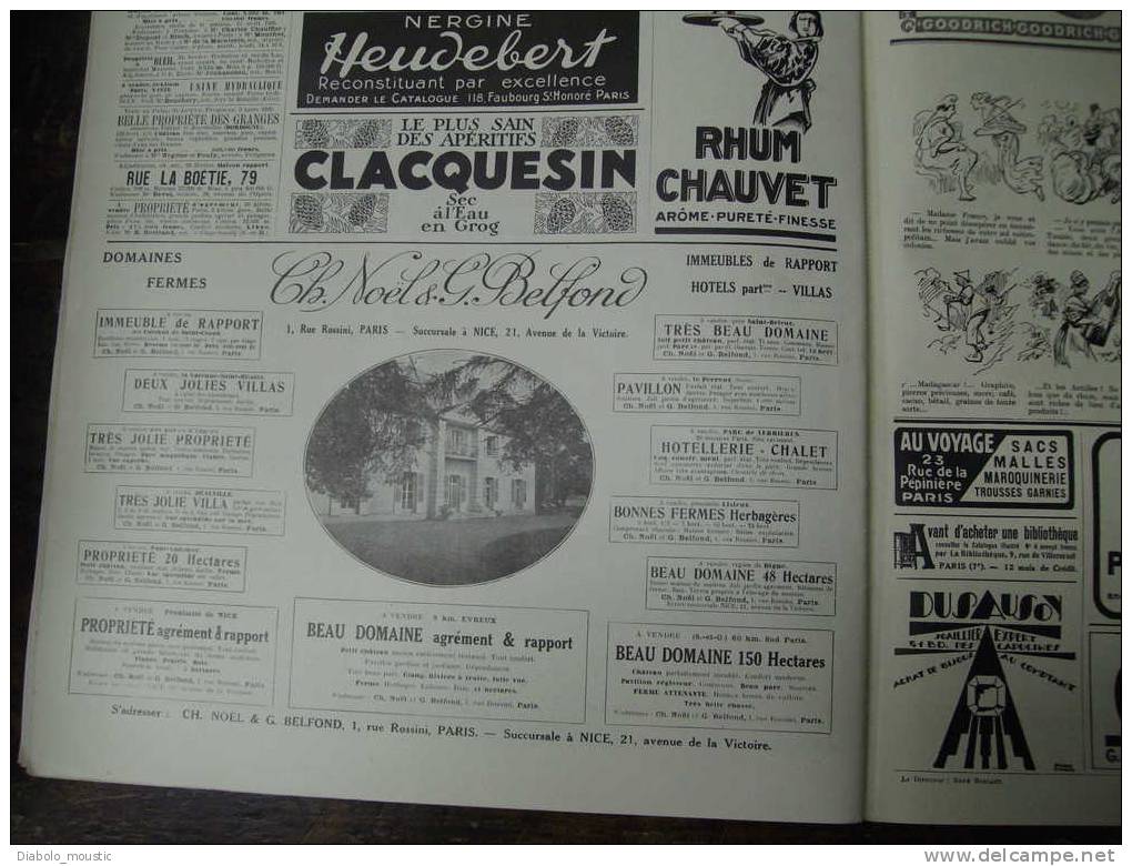 1926 Autos; VERDUN avant-après ;Tennis CANNES ;Bali HOLLANDE; VERSAILLES ;Lits Blancs ;Sauvetage; Vente chateau EVREUX