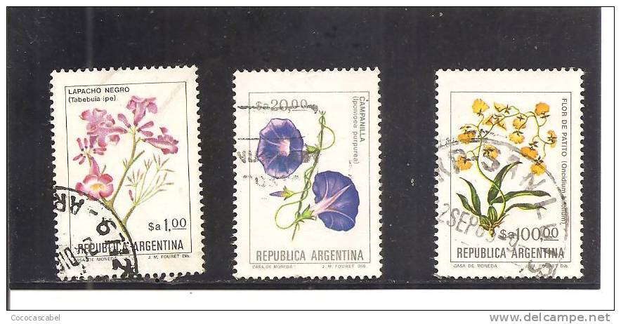 Argentina. Nº Scott  1435, 1440, 1443 (usado) (o). - Used Stamps