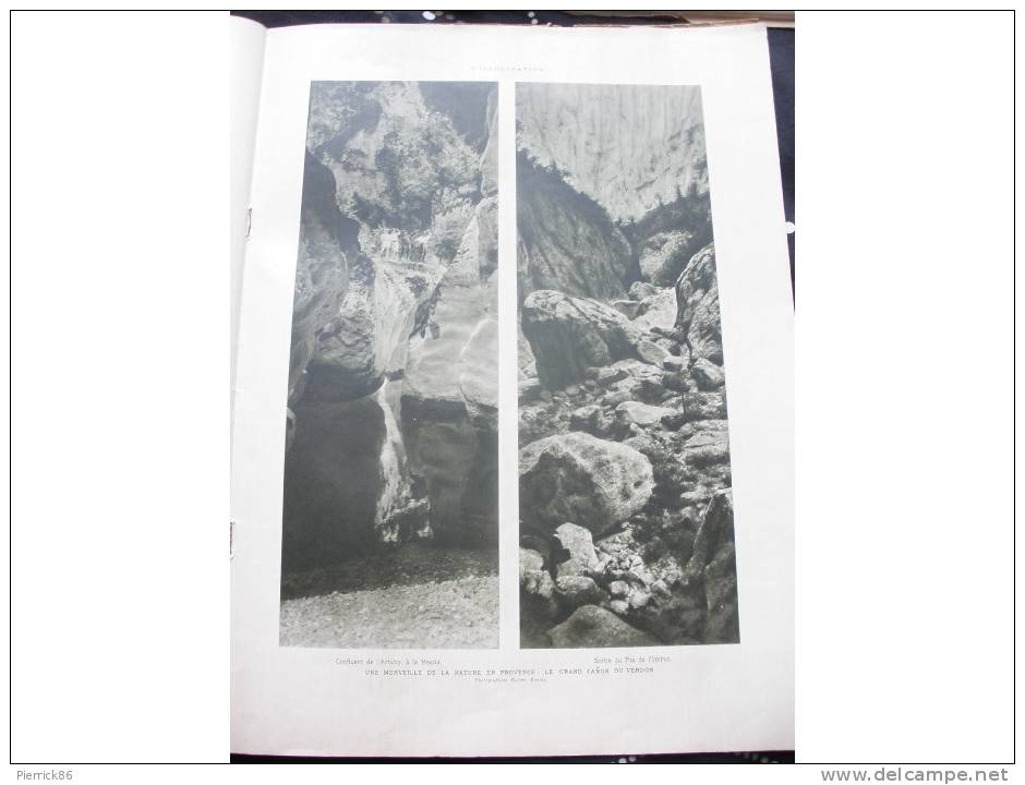 1928 AMANOULLAH KHAN ROI D'AFGHANISTAN AMENAGEMENT DU GRAND CANON DU VERDON GREVE DU MOUILLAT BASE RELINGUE PUB - L'Illustration