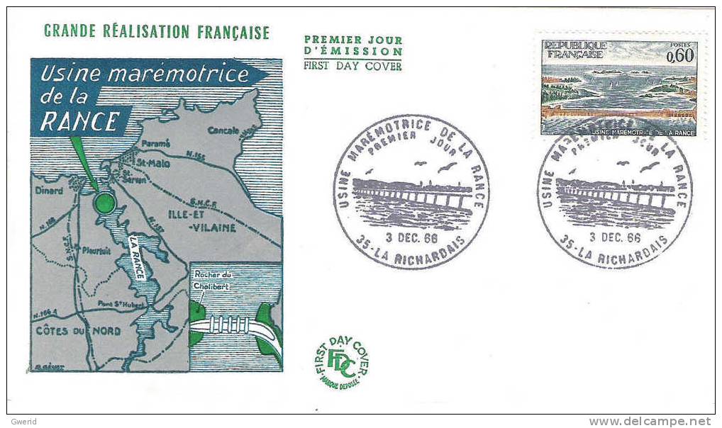 FRANCE 1er JOUR / FIRST DAY - 1966 - Unclassified