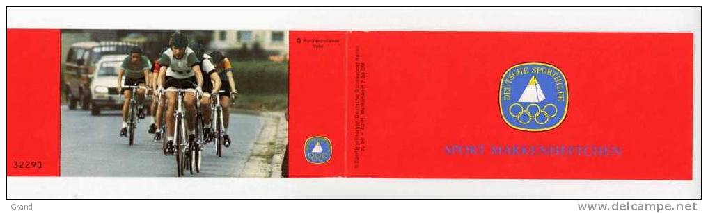 JO 1984-Allemagne-Cyclisme-Carnet+fac Similé***MNH - Ciclismo