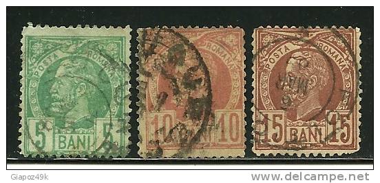 ● ROMANIA 1885 / 88  - Re CARLO 1° - N. 65 . . .  Usati - Cat. ? € - Lotto N. 1835 - Used Stamps