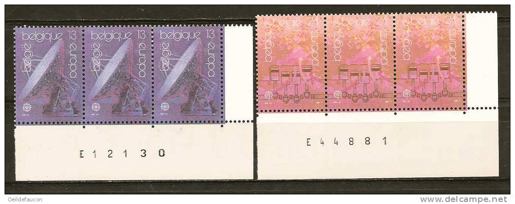 BELGIQUE - COB - Blocs De 3 X  2283/84** - Cote 18 € + Cdf Numérotés - 1988