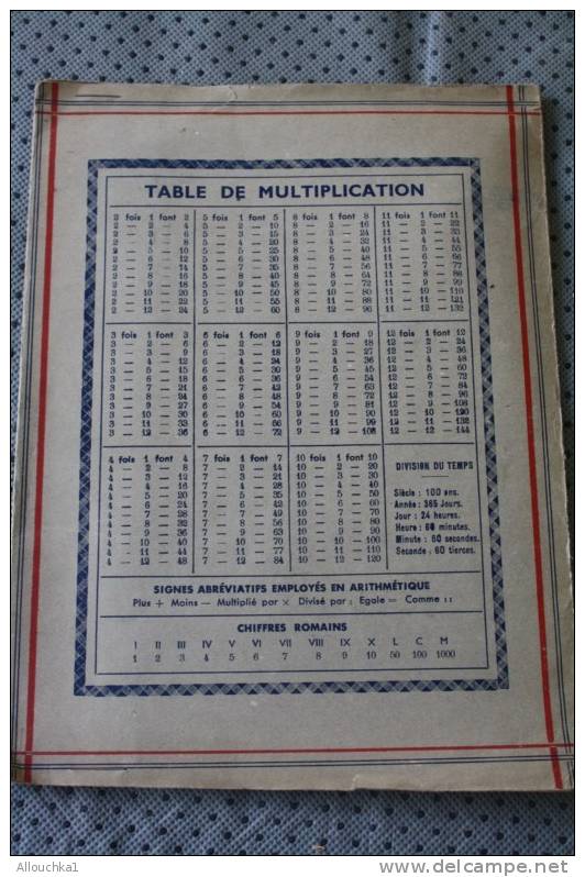 PROTEGE CAHIER ECOLE > PUBLICITAIRE RECLAME SUR LE DENTIFRICE >> BI-OXYNE > TABLE MULTIPLICATION - Book Covers