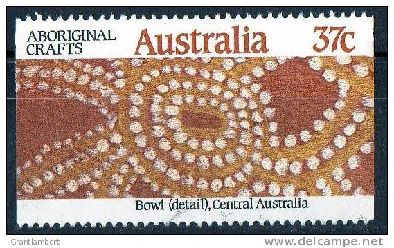 Australia 1987 Aboriginal Crafts - 37c Bowl Used - Actual Stamp - SG 1096 - Used Stamps